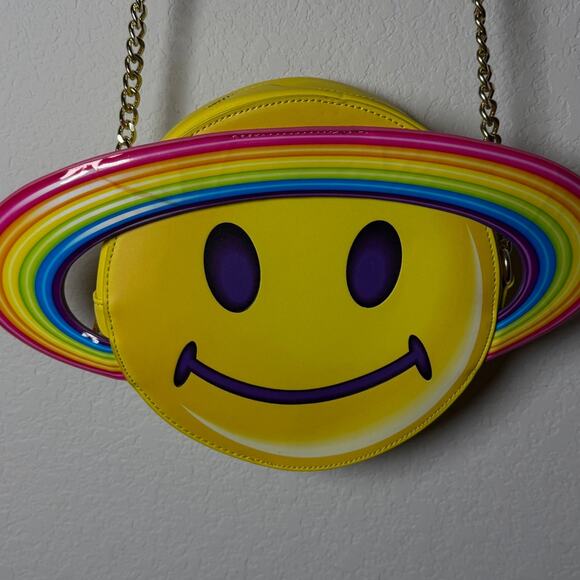 Loungefly Lisa Frank Rainbow Saturn Crossbody - Picture 4 of 5